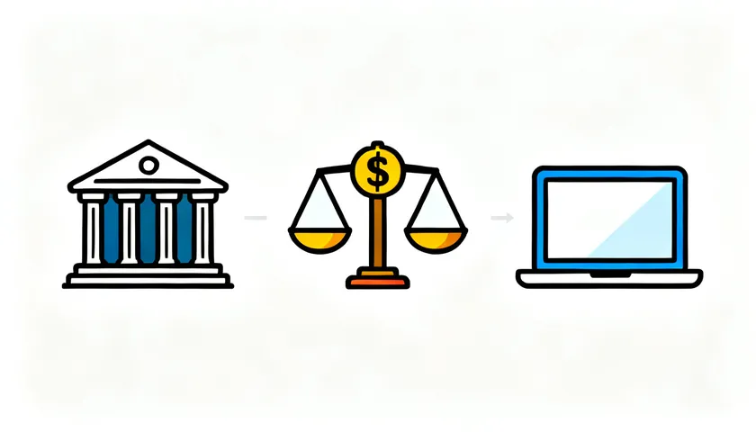 Illustration comparing the cost of a traditional attorney versus an online platform for a prenup or postnup