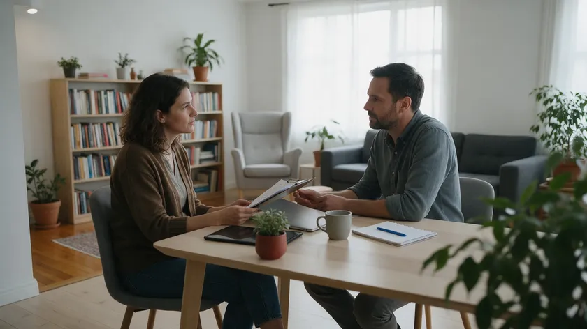 Two people having a serious conversation about choosing a trustworthy agent for a financial power of attorney.