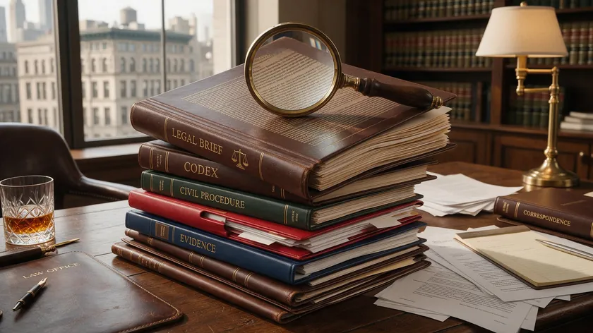 A stack of legal folders of varying thickness with a magnifying glass over the thickest one, representing complexity driving up power of attorney cost.