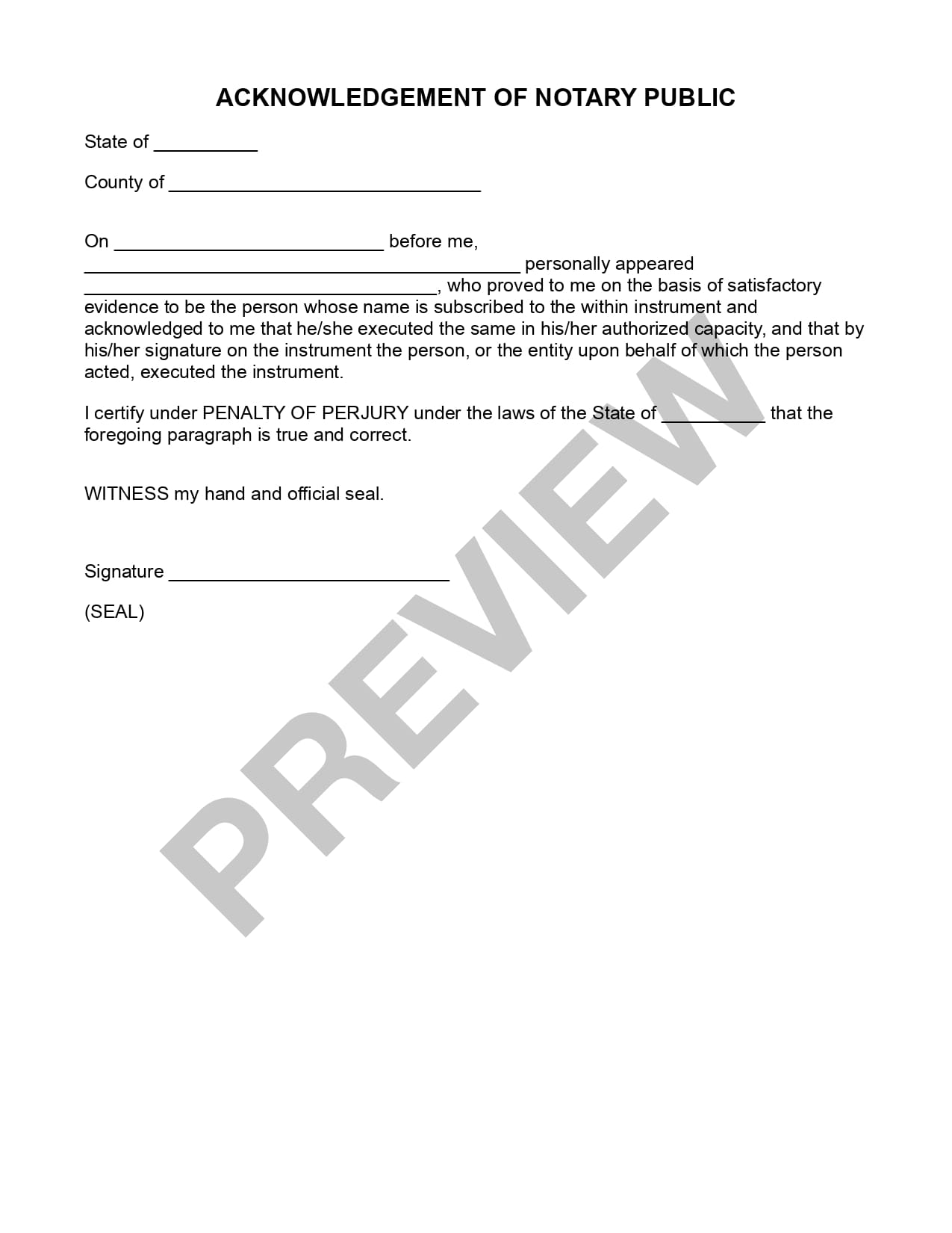 Preview Advance Directive