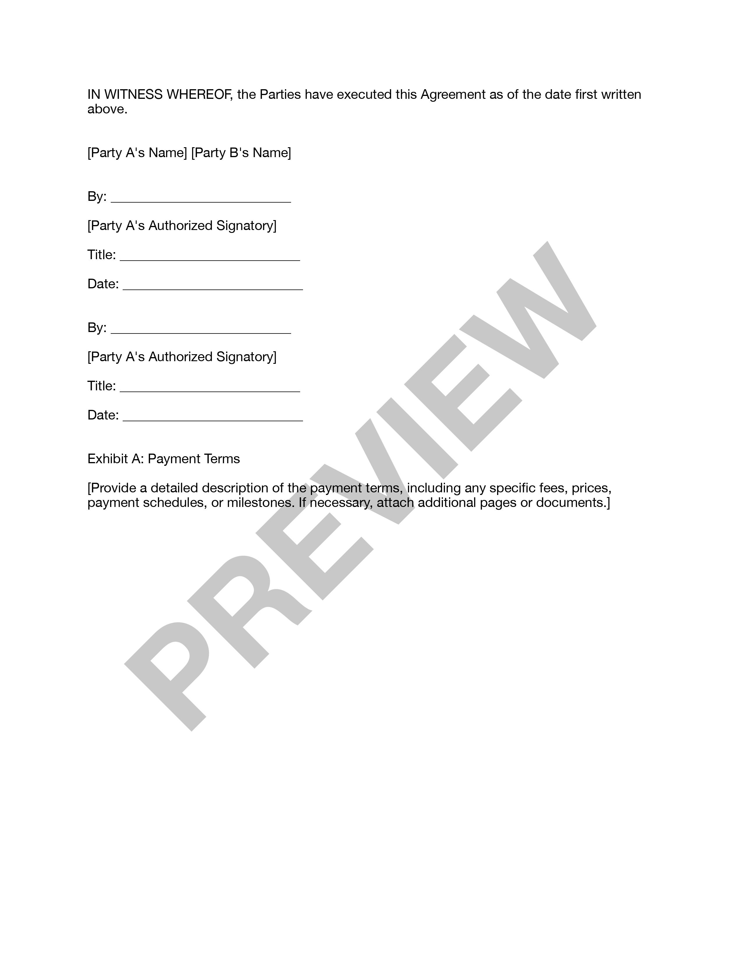 Preview Business Contract